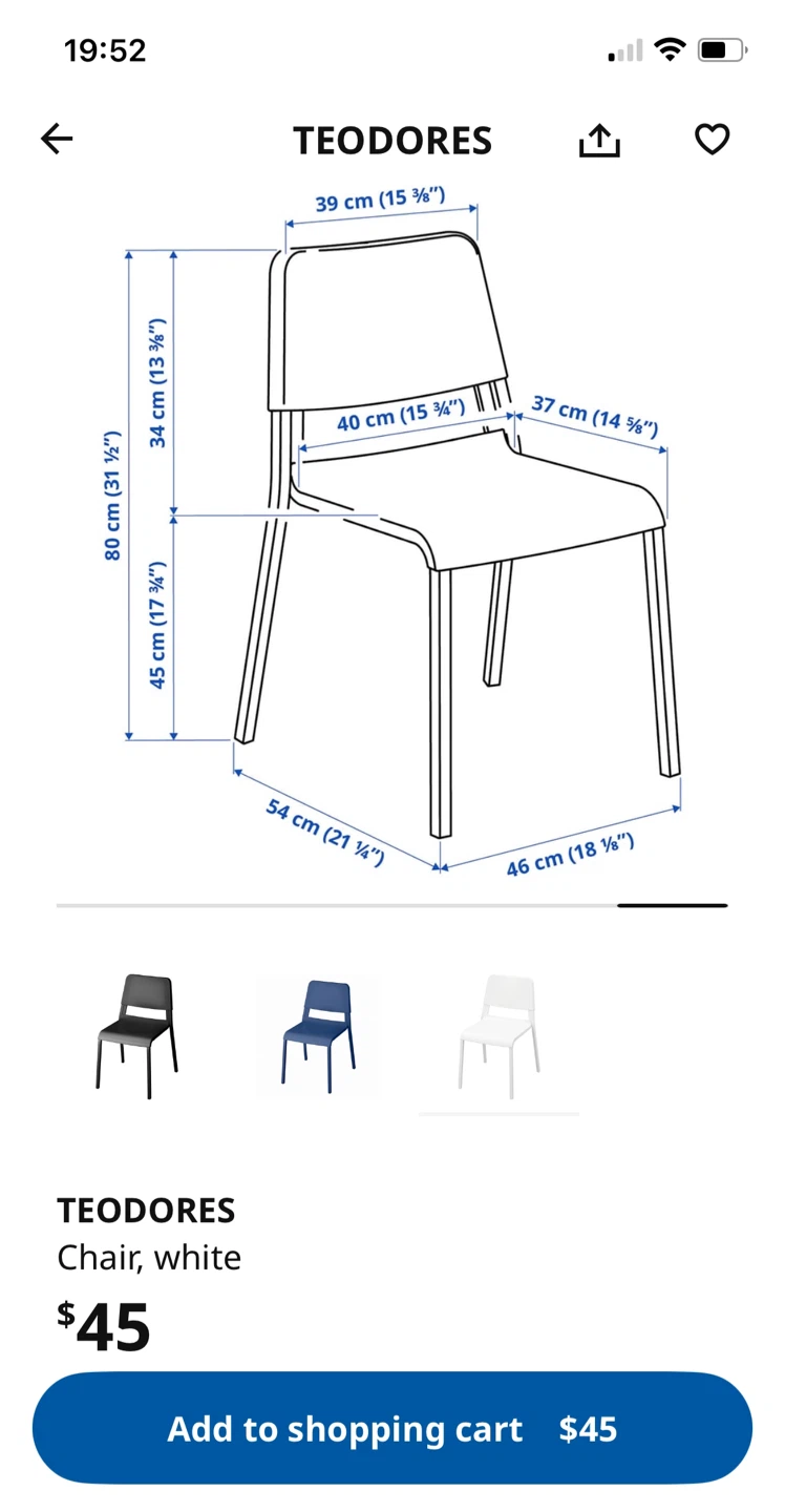 IKEA White Chair - photo 2