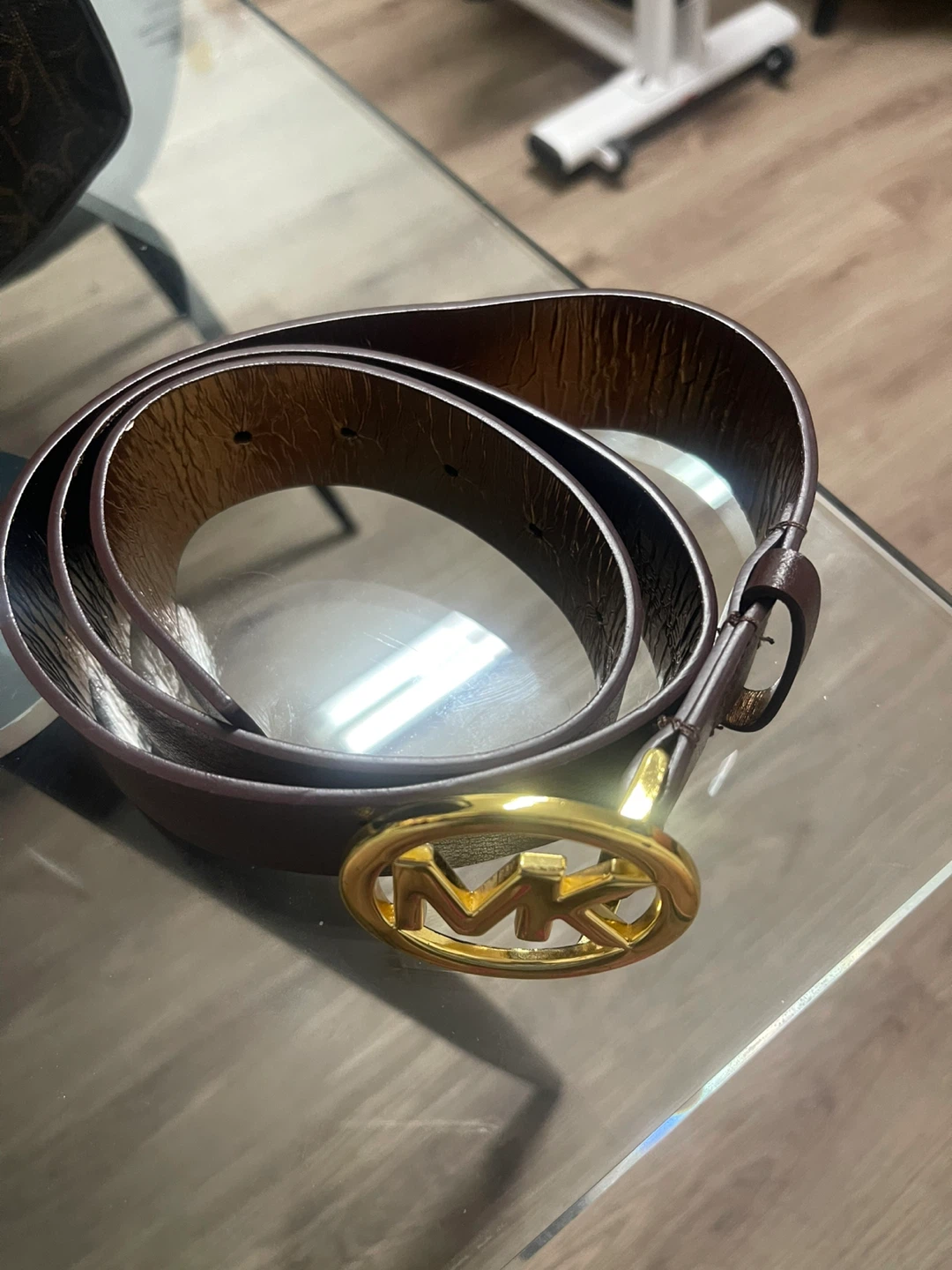 Michael Kors Leather Belt - Size Medium - photo 3