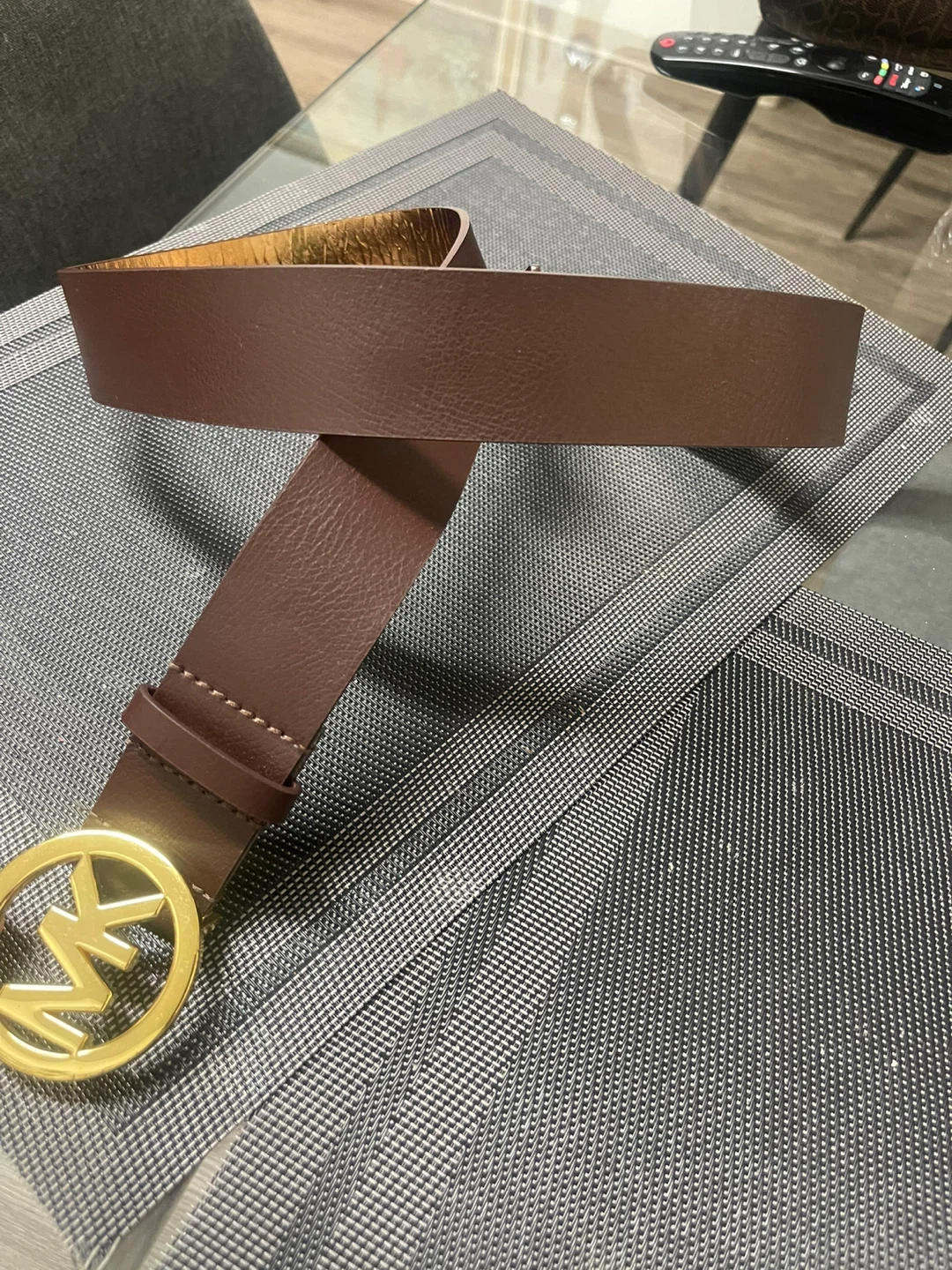Michael Kors Leather Belt - Size Medium