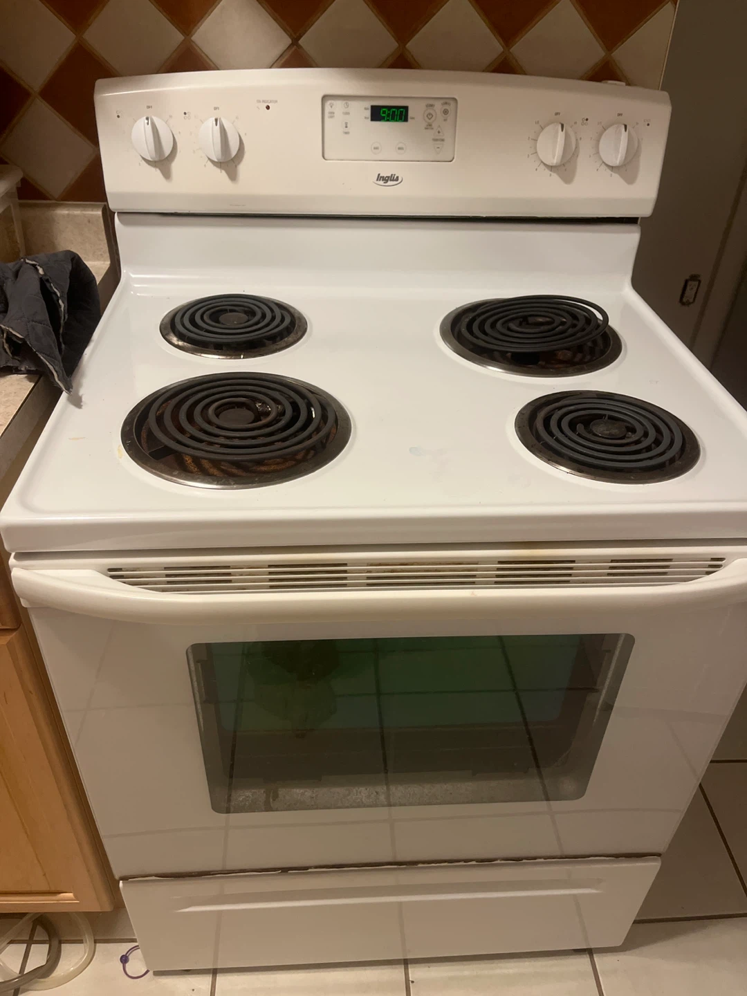 Inglis White Electric Stove