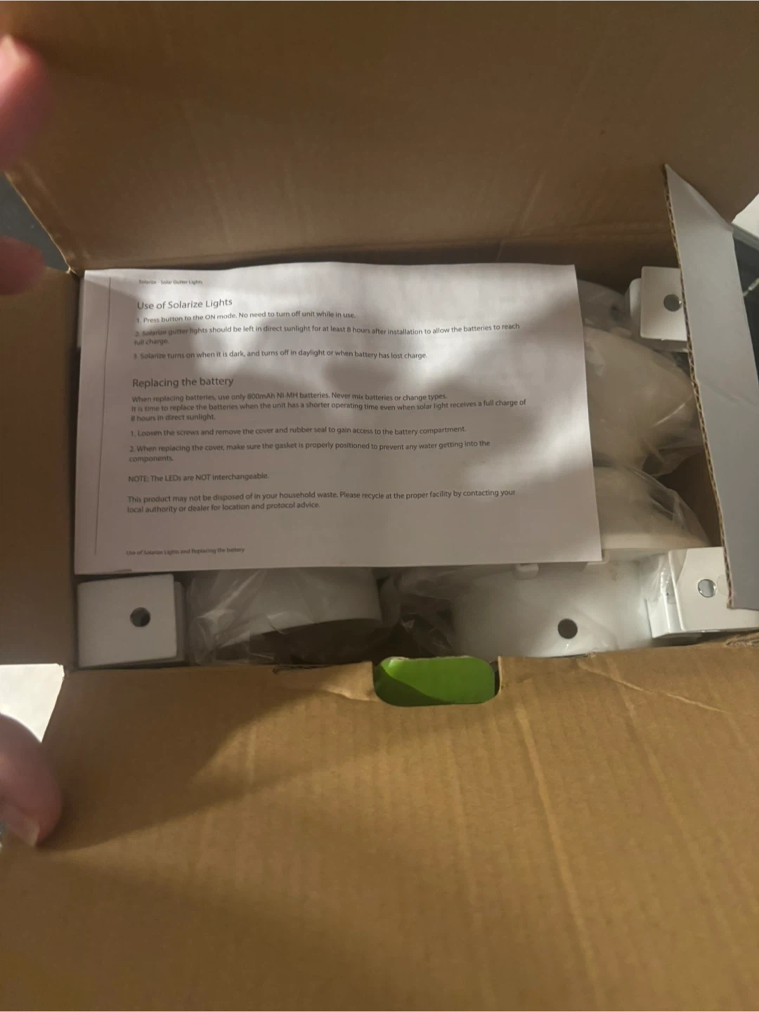 New Solarize Solar Gutter Lights - 4 Pack 2x - photo 4