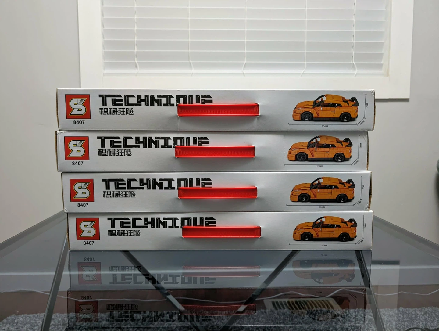 New Sport GTR35 Technic Orange Sports Car 908pcs. - photo 3