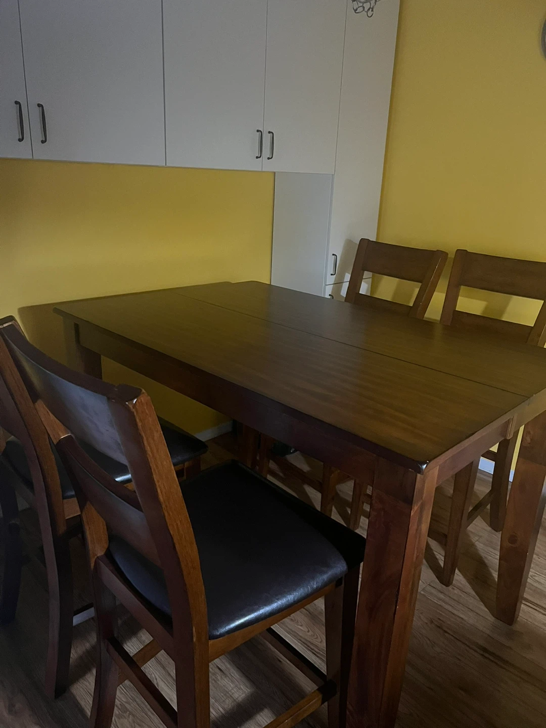 Dining Table with 4 Chairs - Wood - photo 3