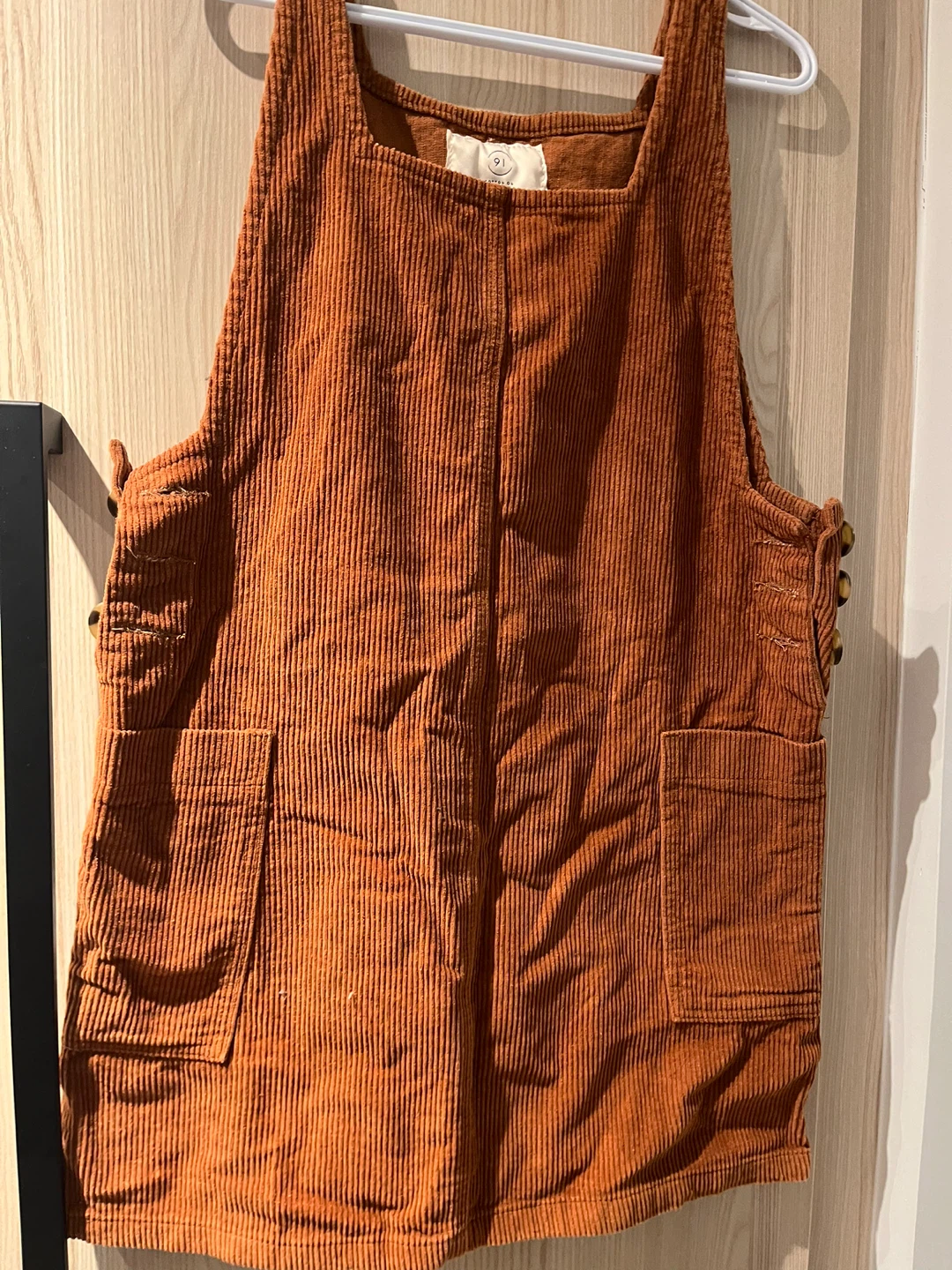 Cotton On Corduroy overalls Jumper Dress - Size 8 with skirt
