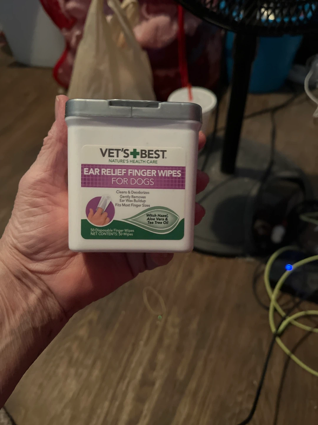 Vet's Best Ear Relief Finger Wipes for Dogs