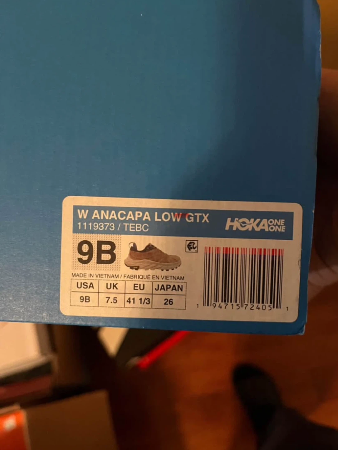 Hoka Anacapa 2 Low GTX Size 9B - photo 3