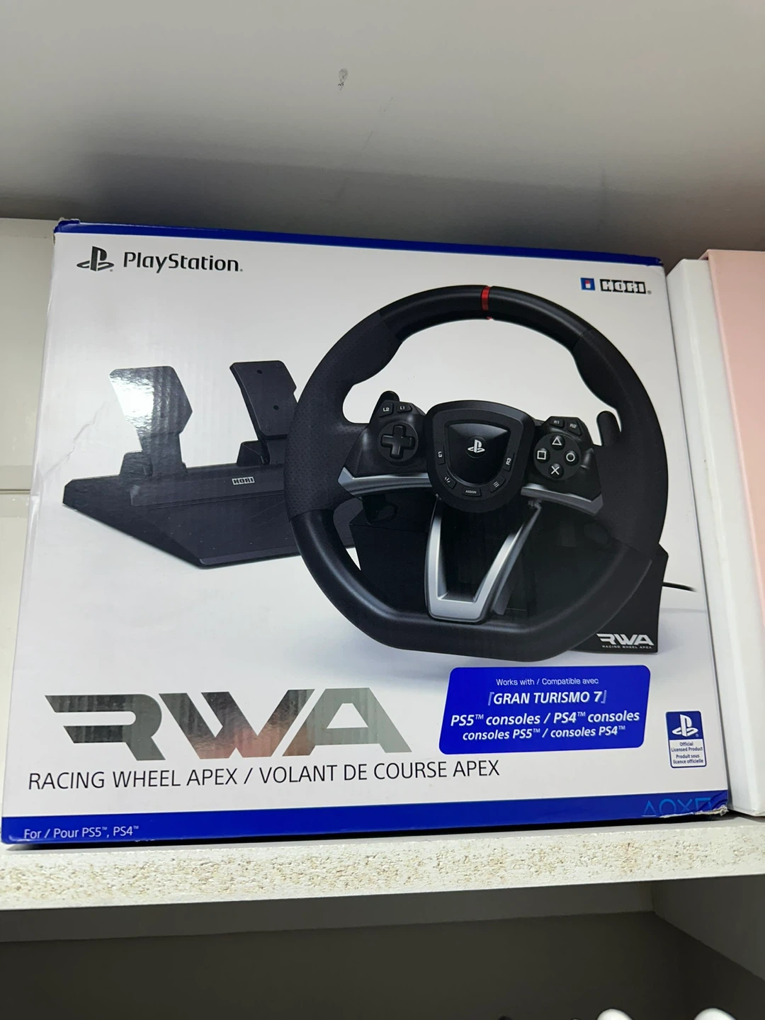 HORI Racing Wheel Apex for PS5/PS4 - Like New! - photo 3