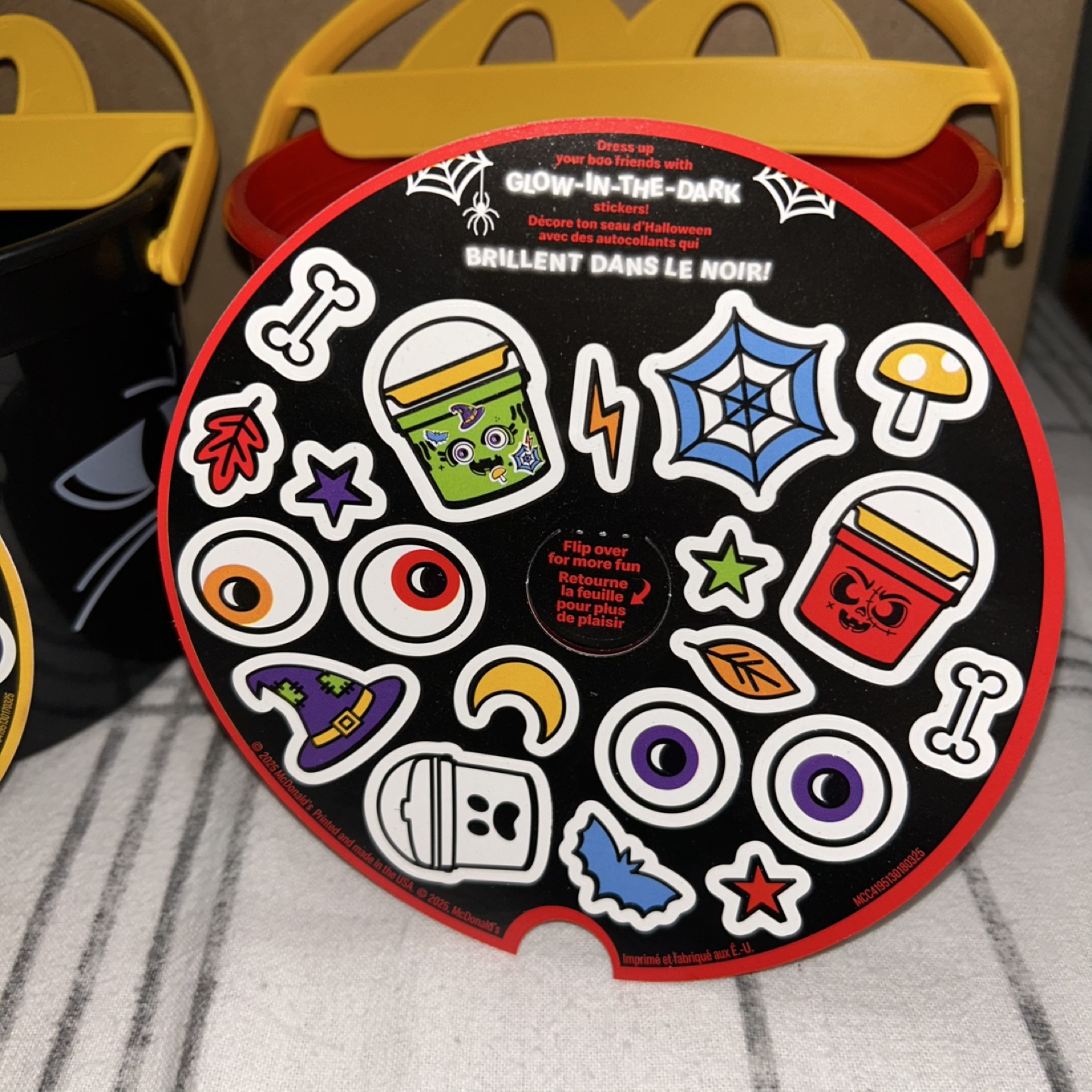 McDonald's Halloween Pails & Glow-in-the-Dark Stickers - photo 2