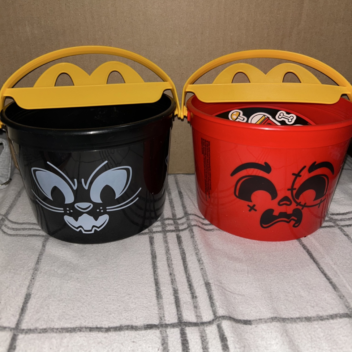 McDonald's Halloween Pails & Glow-in-the-Dark Stickers