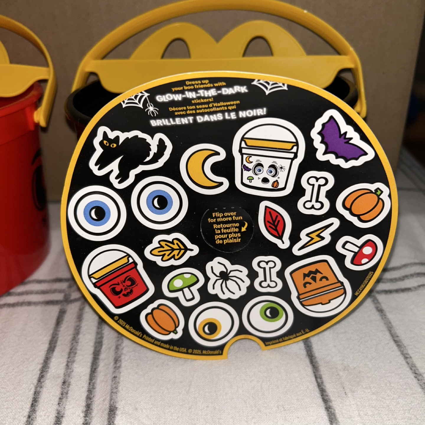 McDonald's Halloween Pails & Glow-in-the-Dark Stickers - photo 3