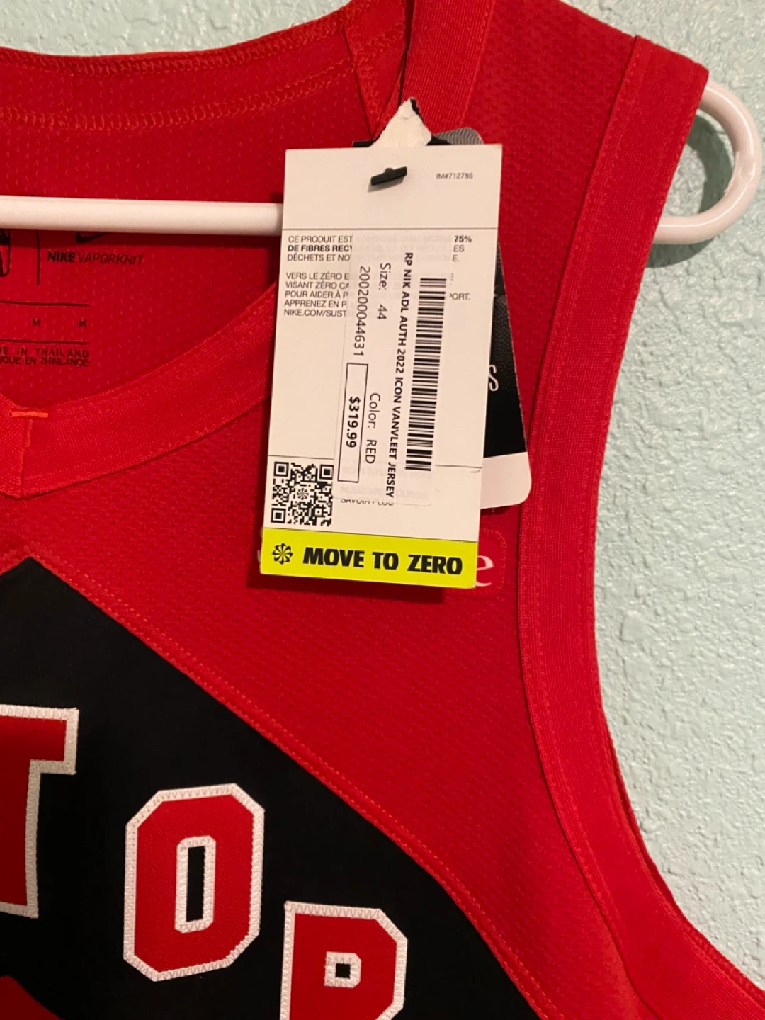 Nike Raptors VanVleet Jersey - Size 44