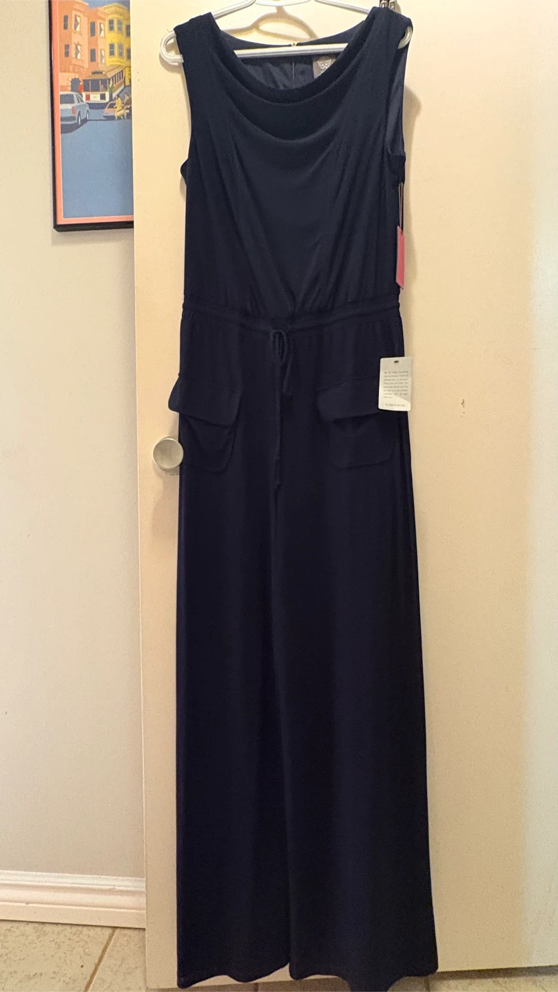Vince Camuto Navy Jumpsuit - Size M - New with Tags