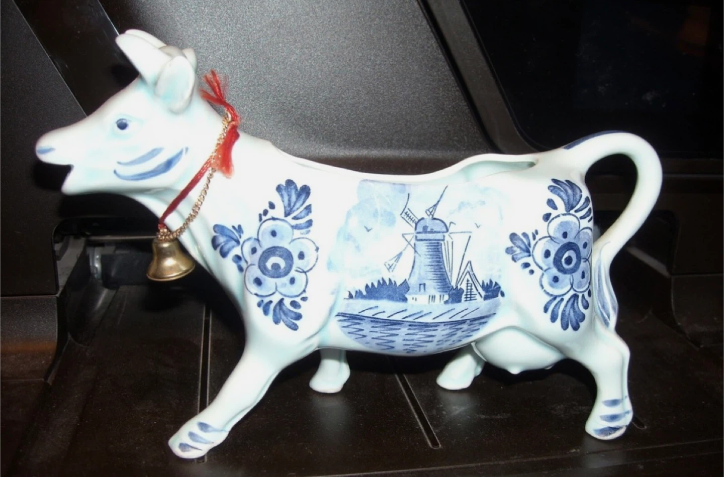 Vintage Delft Blue Cow Creamer - photo 5