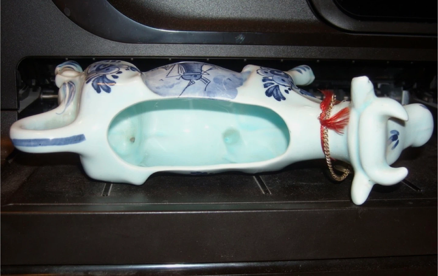 Vintage Delft Blue Cow Creamer - photo 4