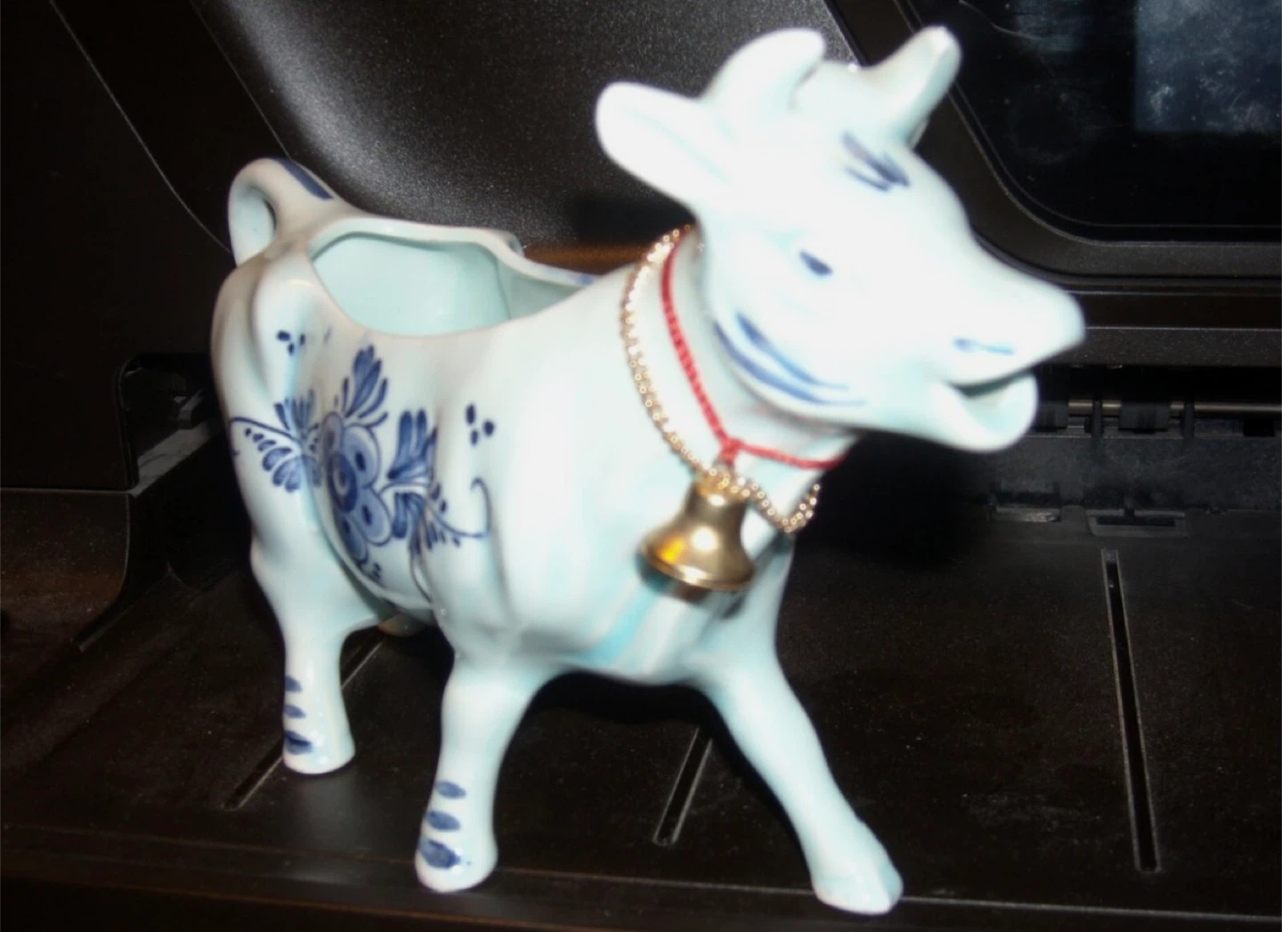 Vintage Delft Blue Cow Creamer - photo 3
