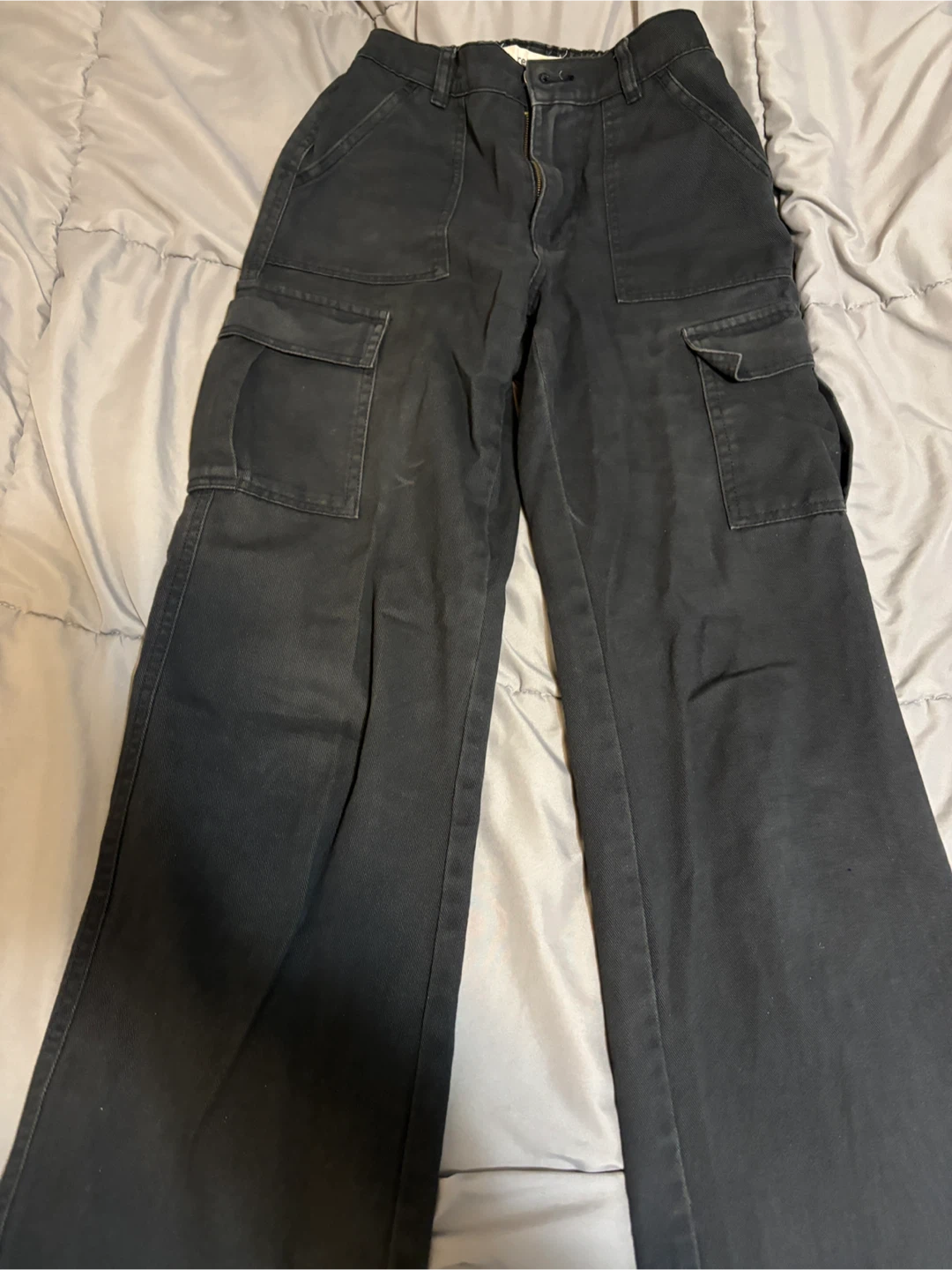 Black Cargo Pants - Size XS