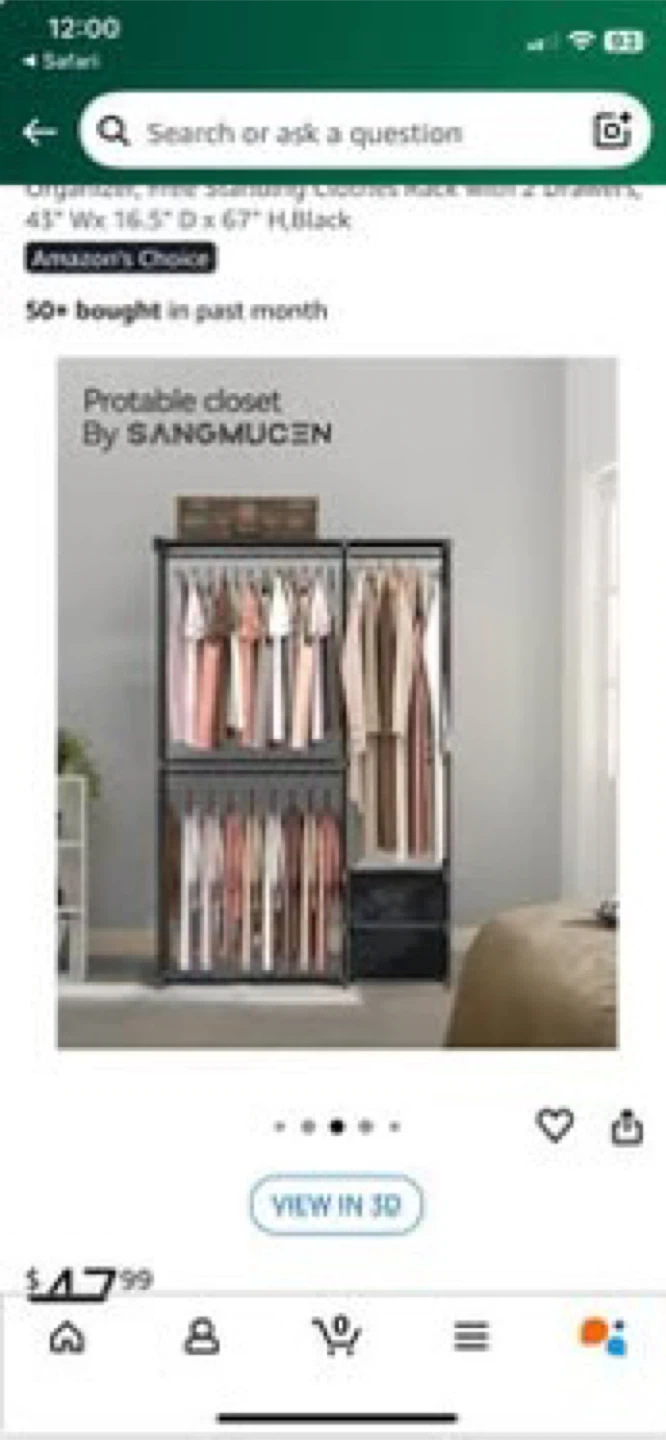 SANGMUCEN Portable Closet Organizer - photo 3