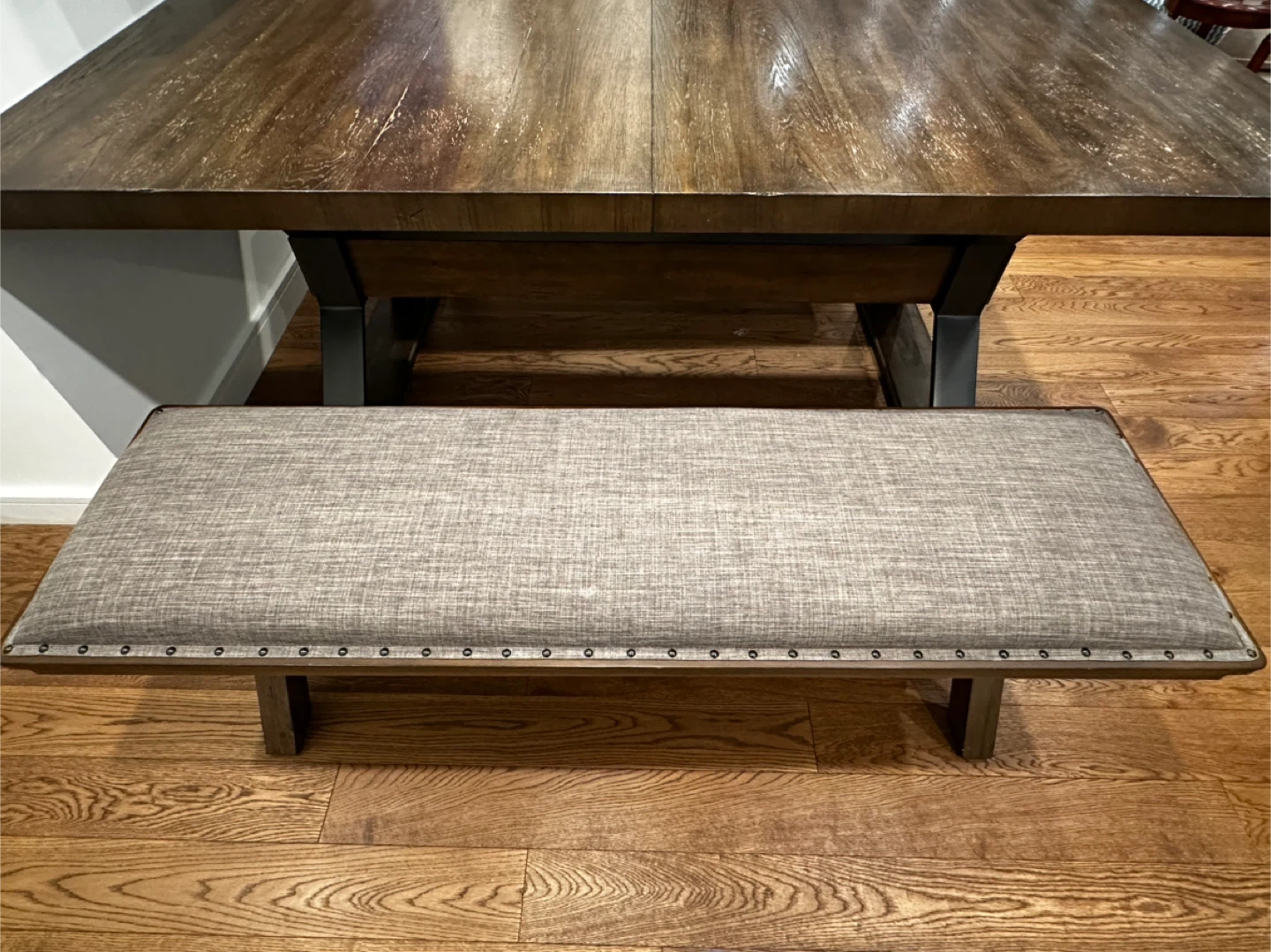 Extendable Dining Table with Benches - photo 5