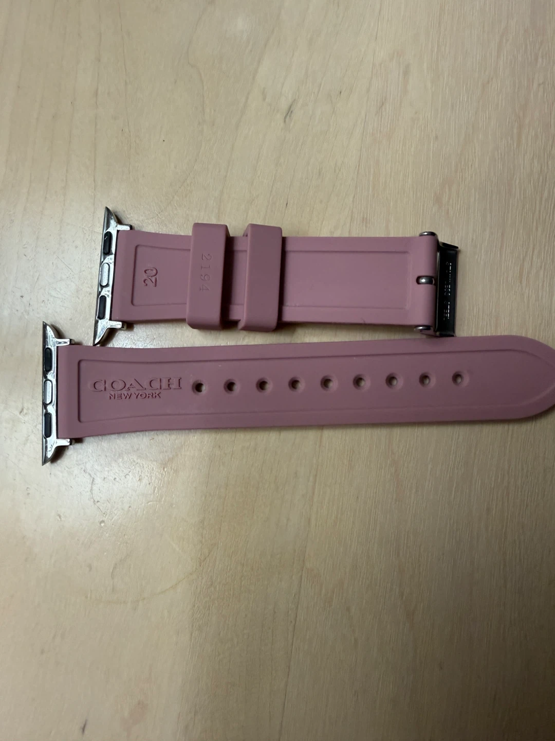 Coach Apple Watch Bands, 20mm, Pink - photo 2