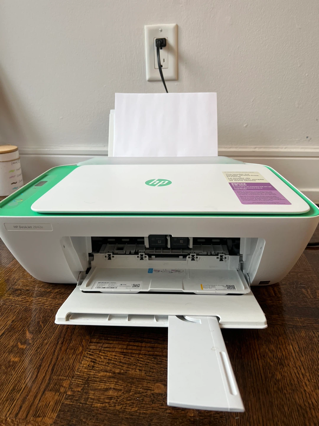 Hp DeskJet 2842e all-in-one printer with instant ink