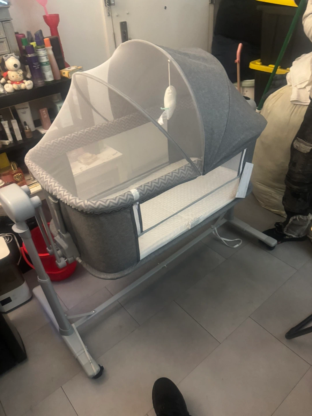 Grey Baby Bassinet - photo 5