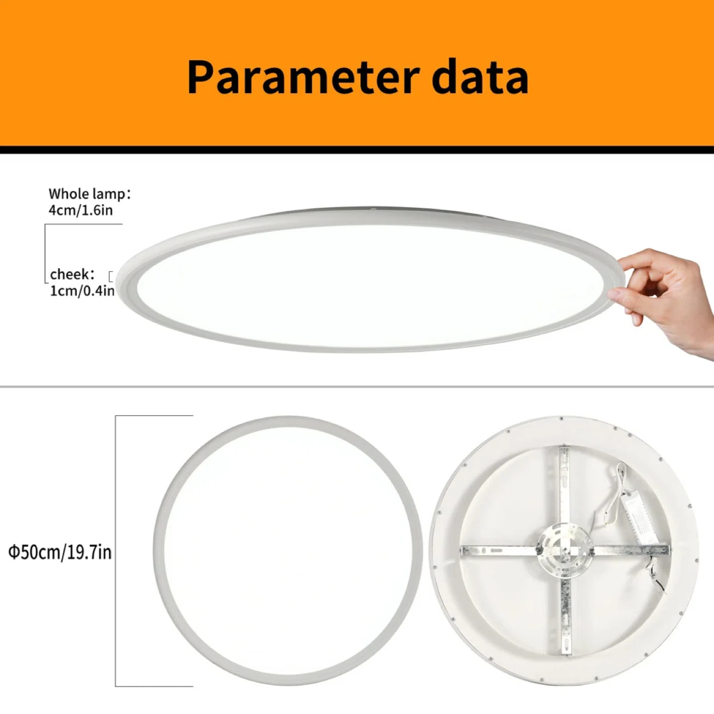 LED Ceiling Lamp - 19.7" Round - photo 2