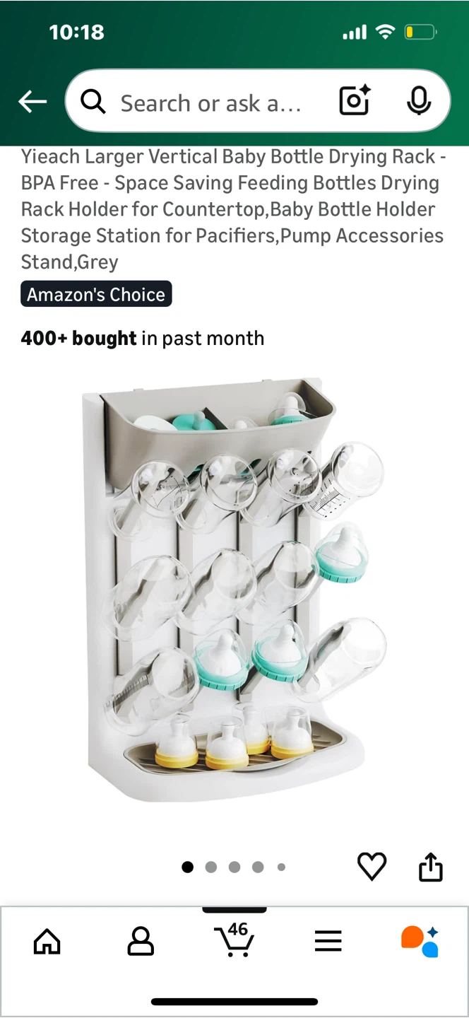 Yieach Baby Bottle Drying Rack - New!