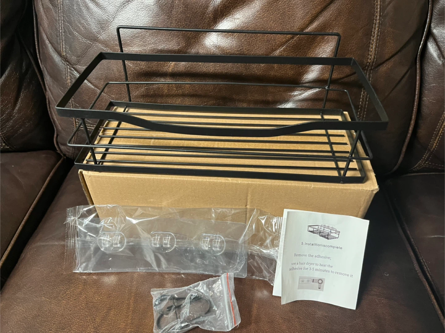 Bathroom Shelf - Matte Black