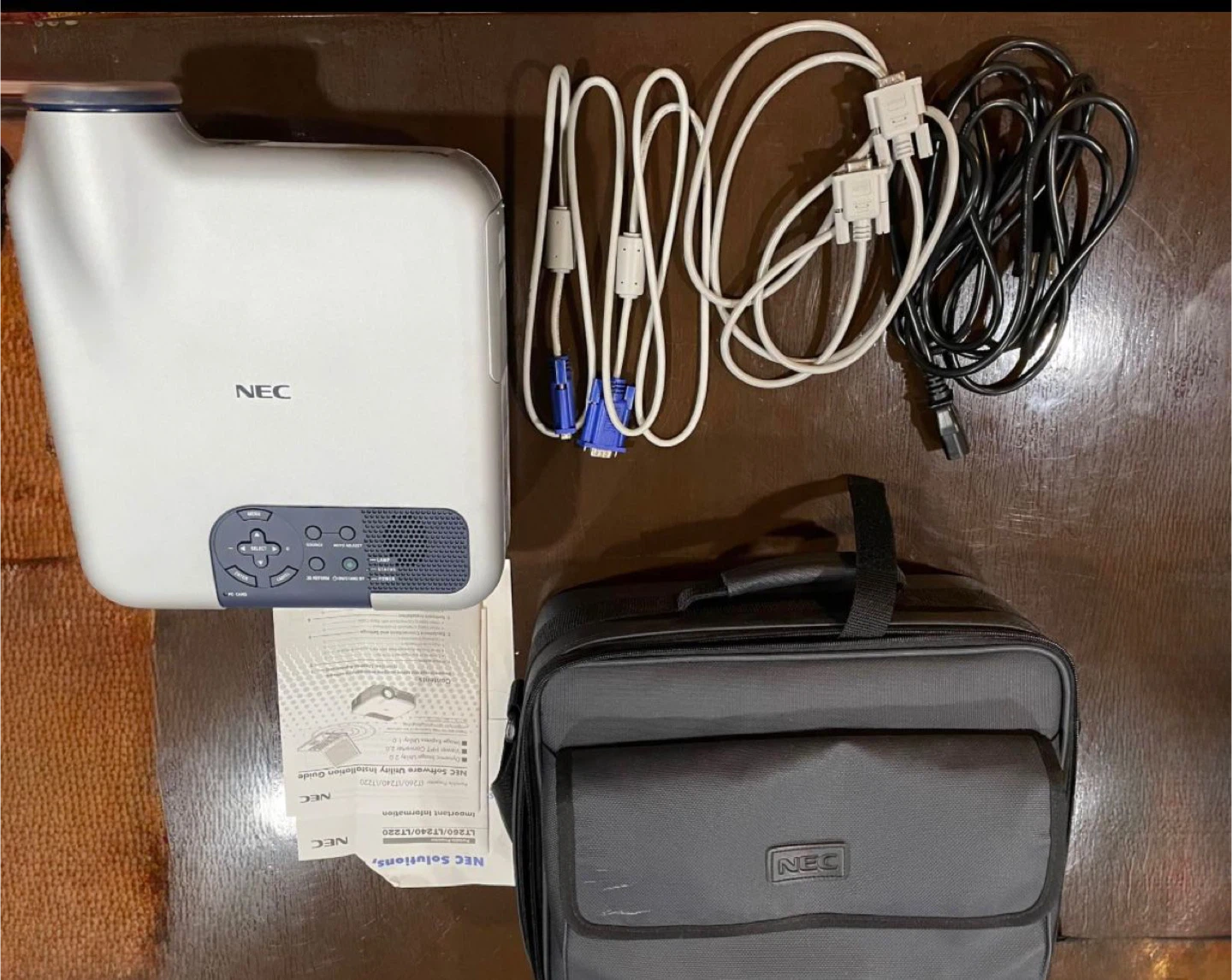 NEC LT260 Projector w/ Case & Accessories - photo 2