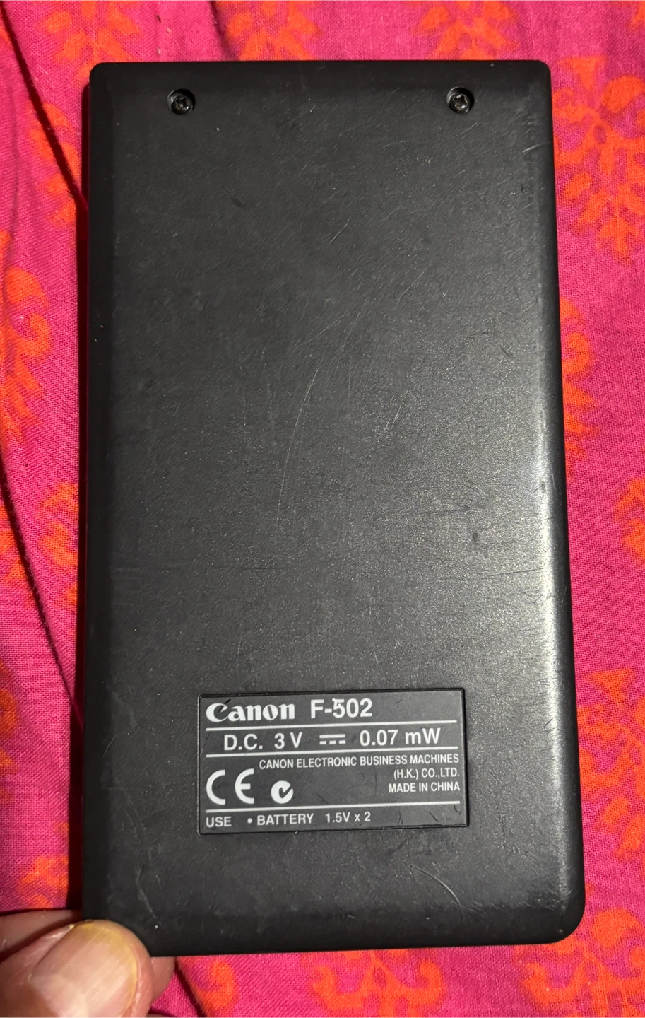 Canon F-502 Scientific Calculator - photo 3