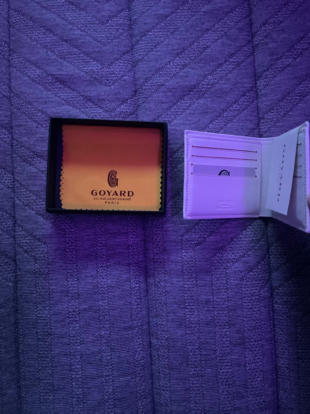 Goyard white wallet with box - photo 2