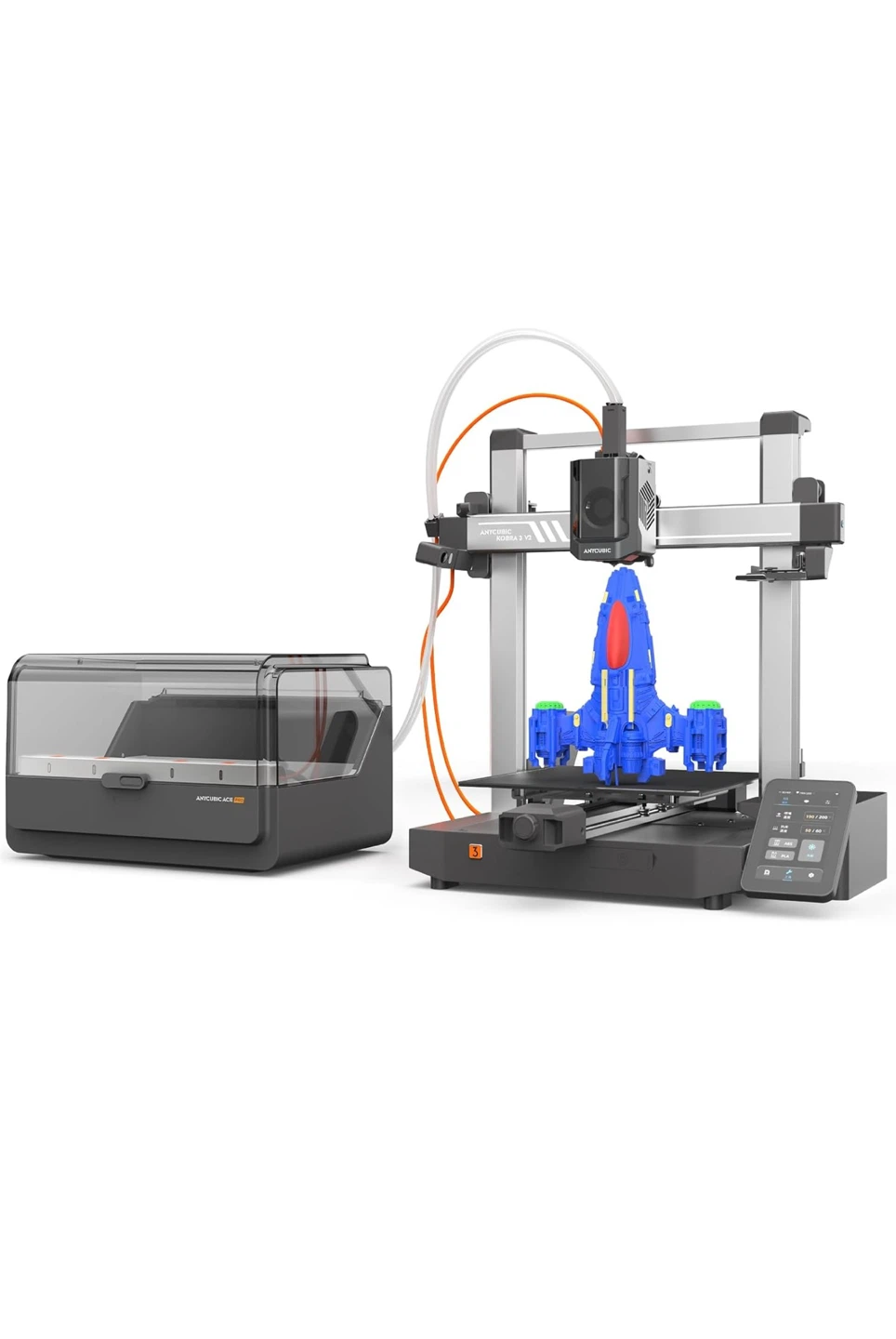 Anycubic Kobra 3 3D Printer | Ace Pro Top Mount
