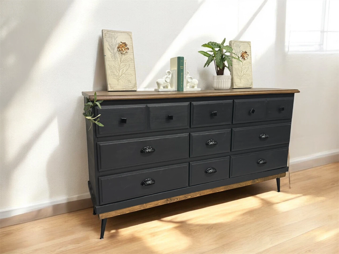 Refinished Mid-century Modern Dresser - photo 2