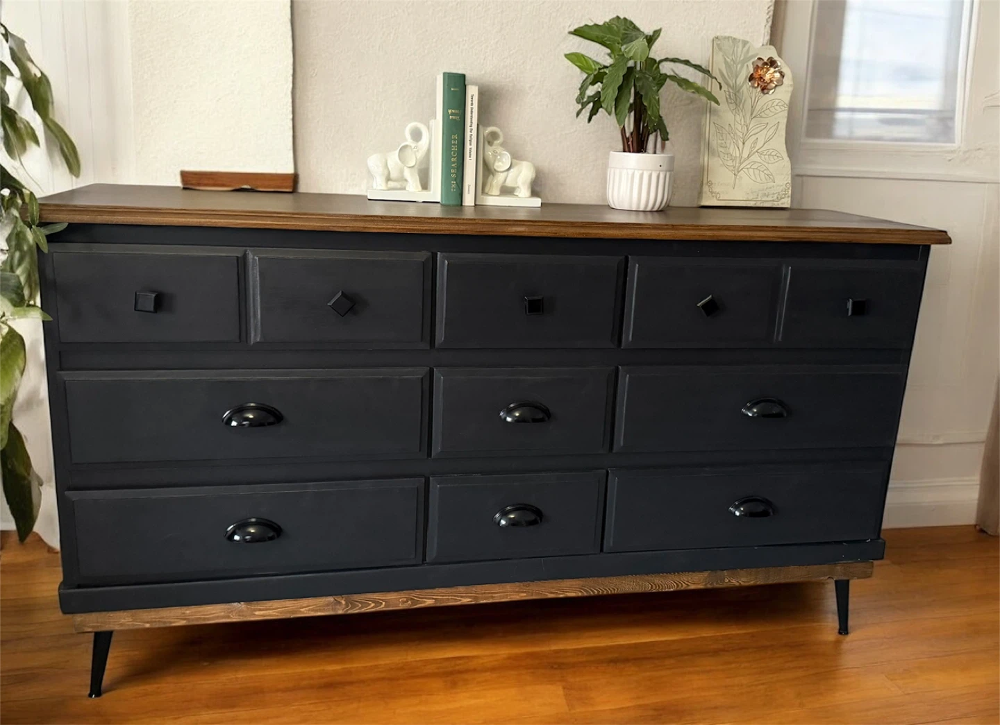 Refinished Mid-century Modern Dresser