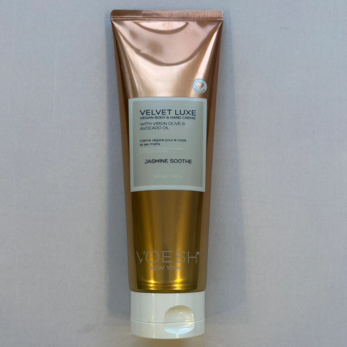 VOESH Velvet Luxe Jasmine Soothe Vegan Body and Hand Creme 8.5oz