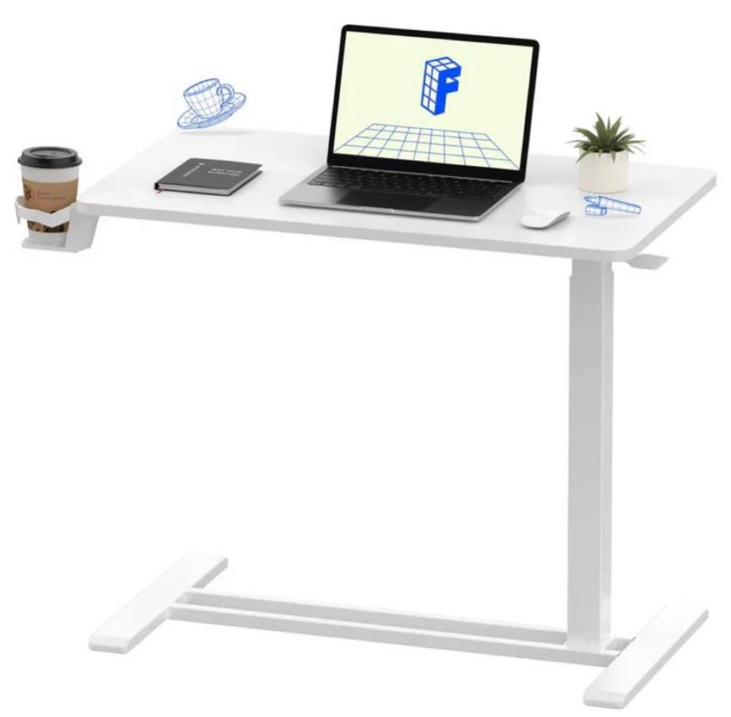 Adjustable Height Overbed Laptop Desk - NEW in Box!