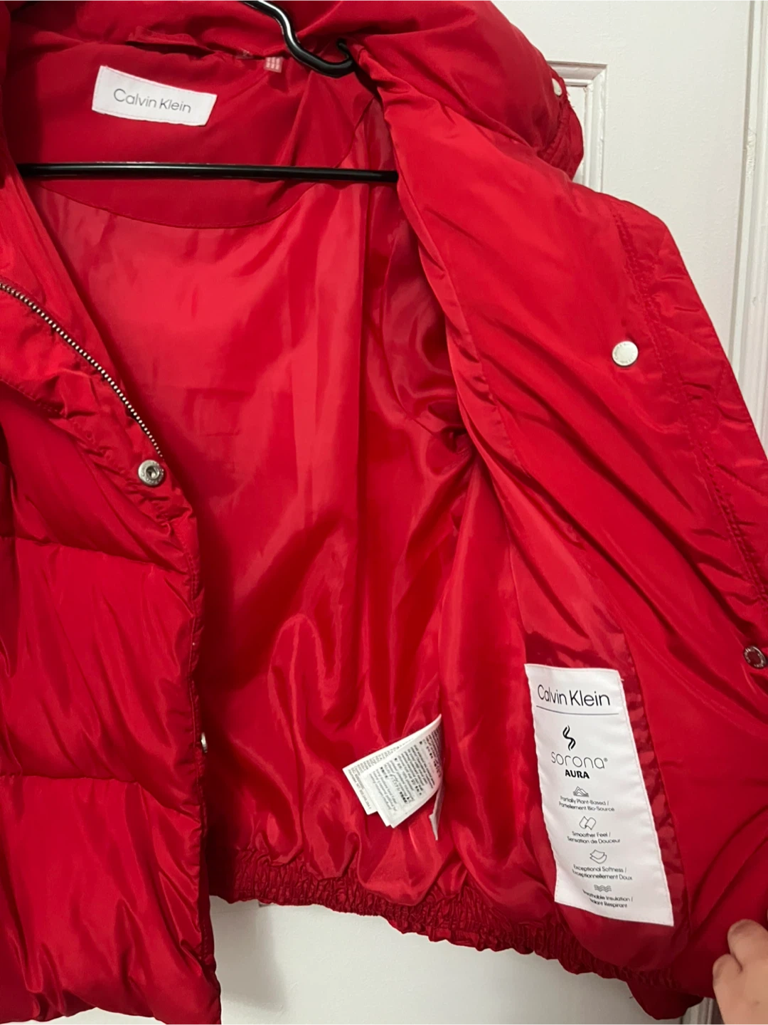 Calvin Klein Red Puffer Jacket - Size S - photo 5