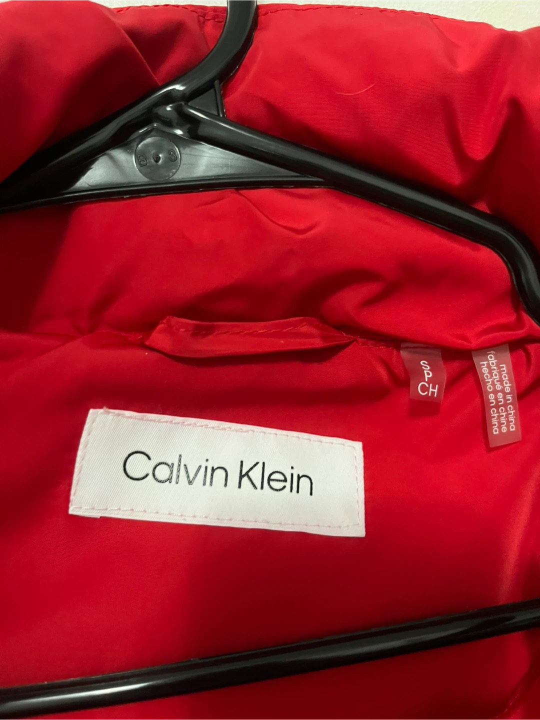 Calvin Klein Red Puffer Jacket - Size S - photo 3
