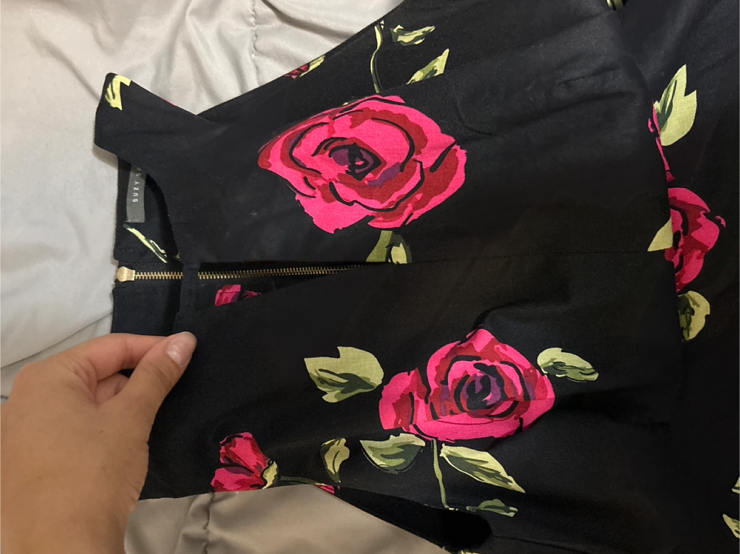 Suzy Shier Black Floral Dress - photo 2