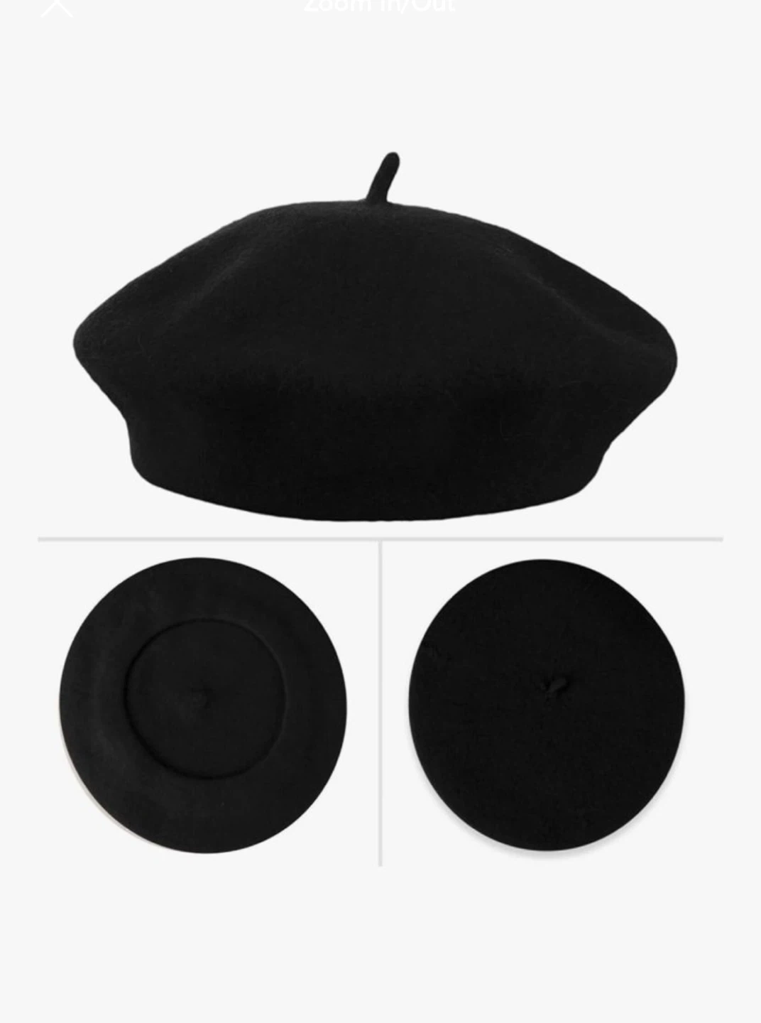 Classic beret hat 100% wool - photo 2