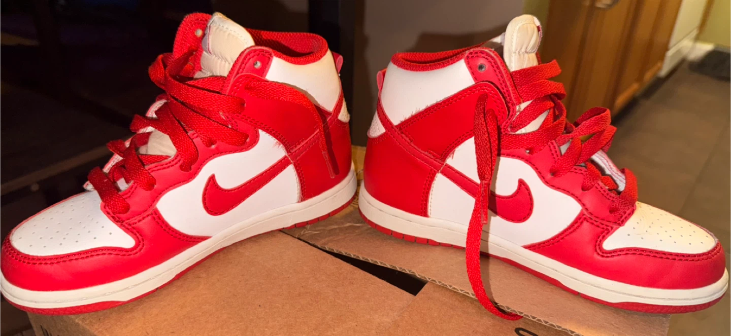 Nike Dunk High Red/White 13C - photo 3