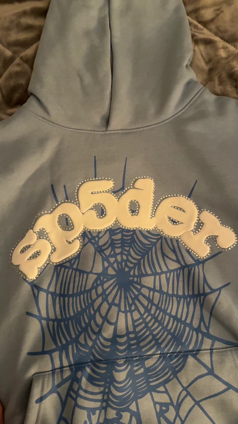 Sp5der Hoodie - Size M - Blue - photo 2