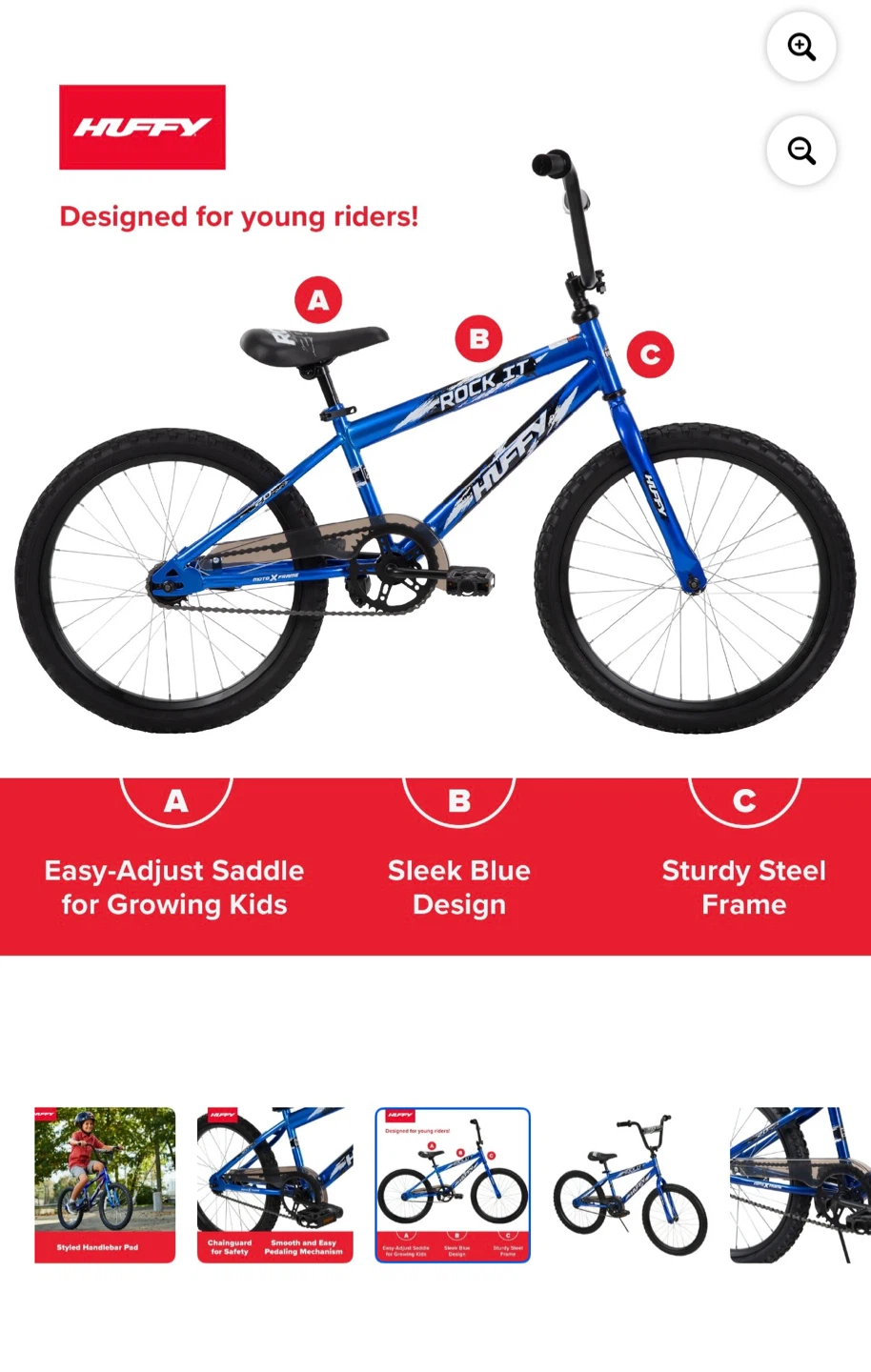 Huffy Rock It 20-inch Boy's Bike - Blue - photo 4