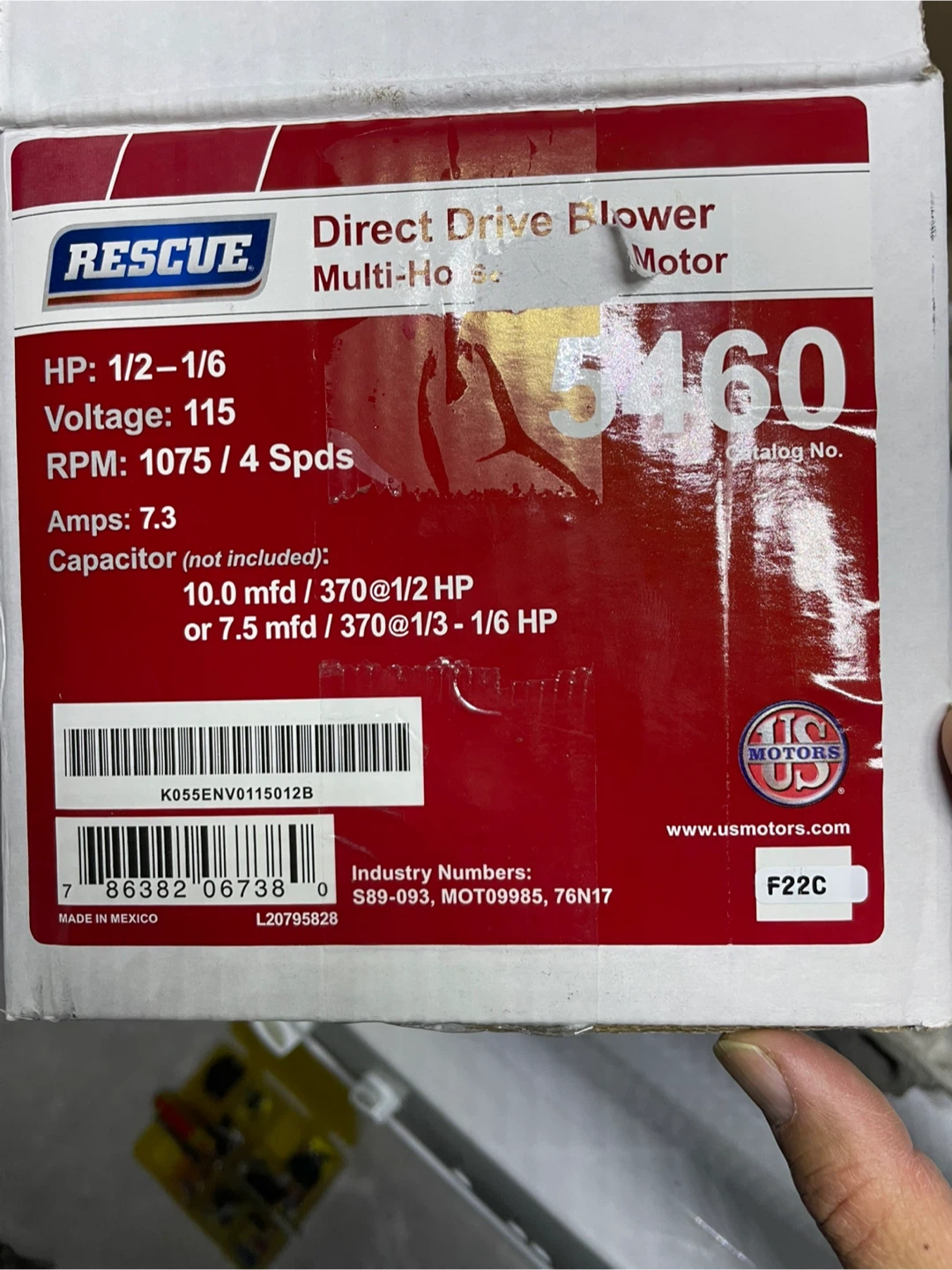 Rescue Direct Drive Blower Motor - photo 2