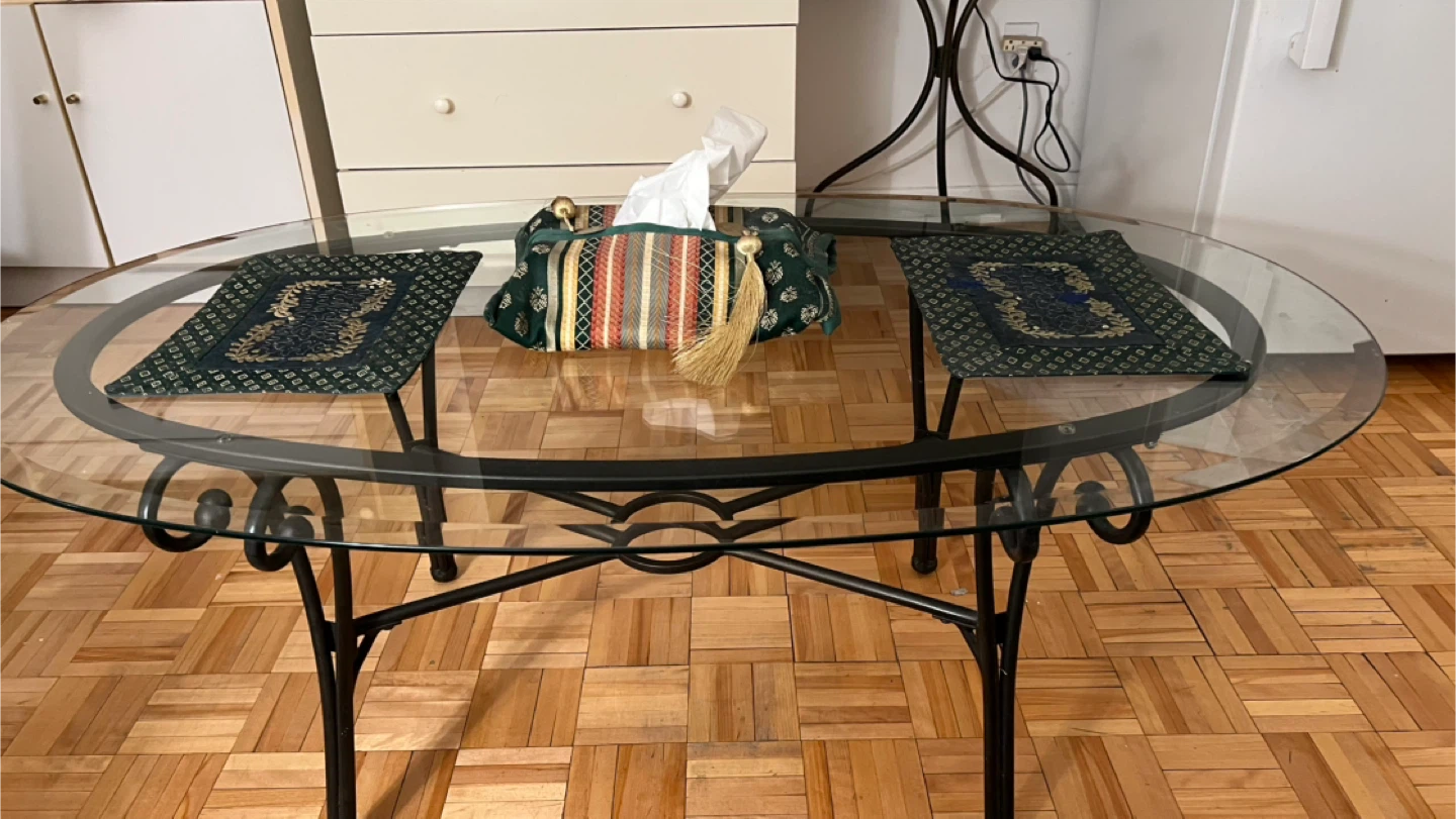 Glass Top Coffee Table