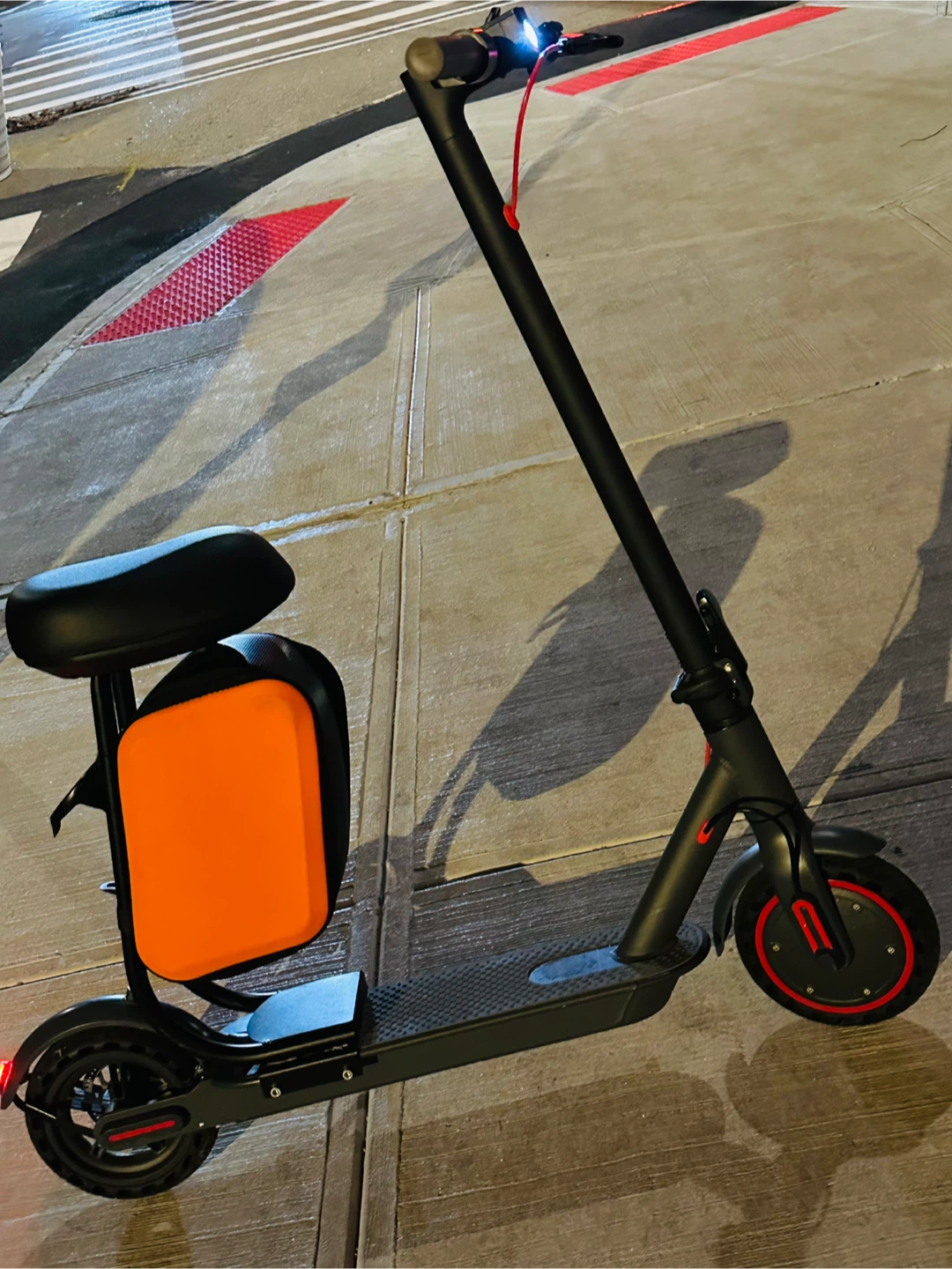 Electric Scooter with Seat - Black - photo 4