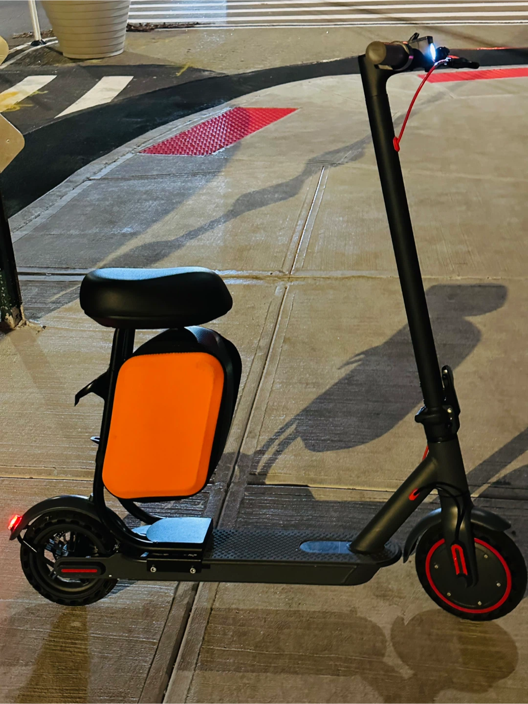 Electric Scooter with Seat - Black