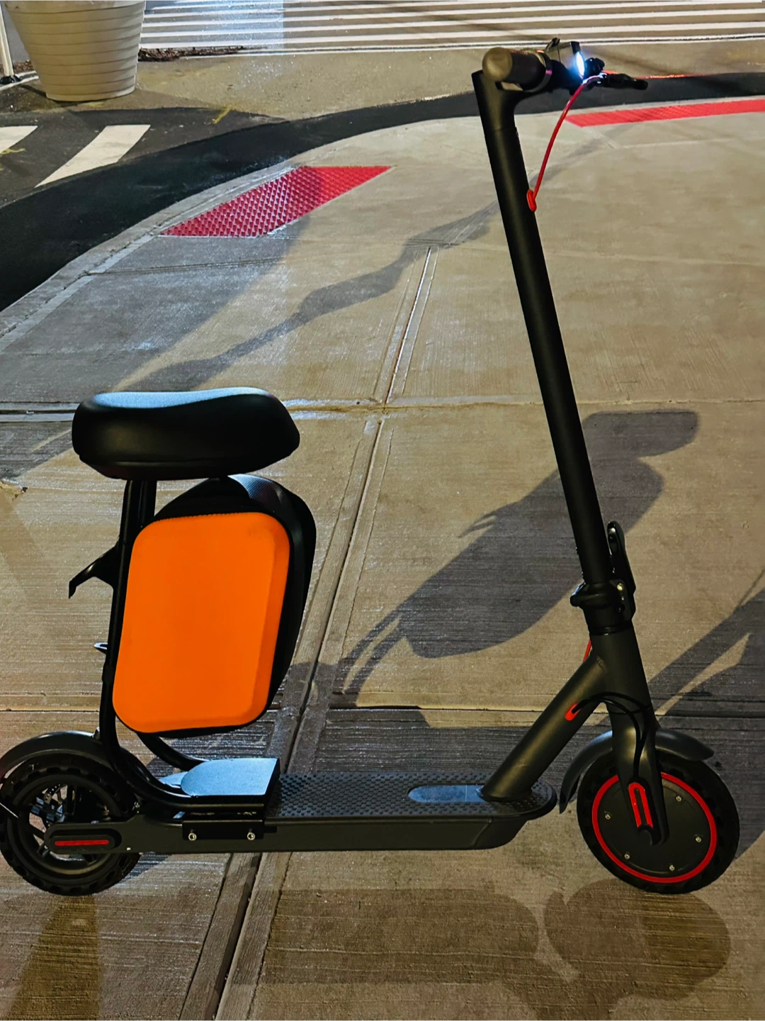 Electric Scooter with Seat - Black - photo 2