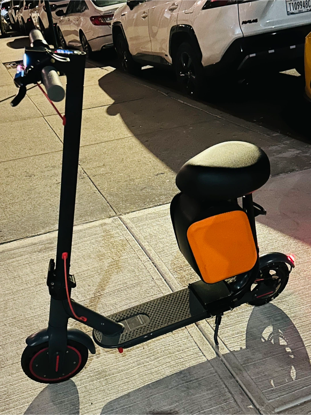 Electric Scooter with Seat - Black - photo 5
