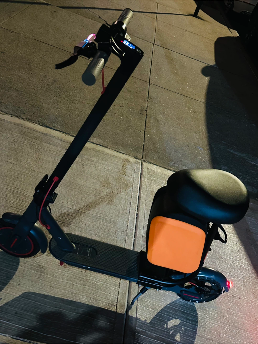 Electric Scooter with Seat - Black - photo 3